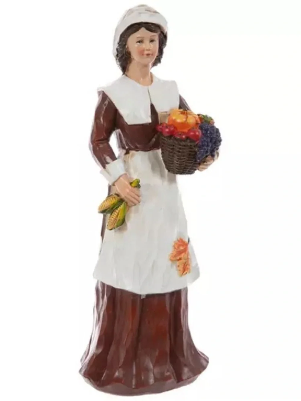 Pilgrim With Fruit Basket Figurine - Picture 1 of 3